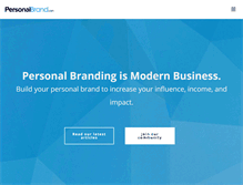 Tablet Screenshot of personalbrand.com